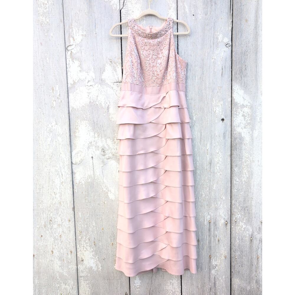 Jessica Howard Mother Of The Bride / Groom Rose Pink Sequin Shutter Women's 14